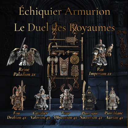 Échiquier Armurion – Le Duel des Royaumes